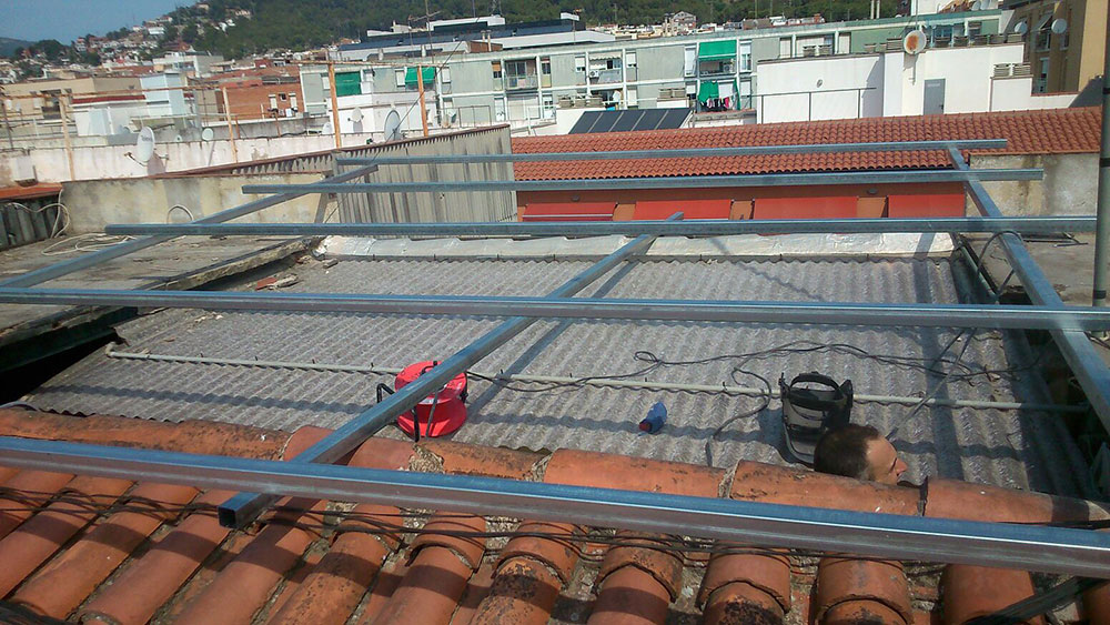 Instalación ascensor patio de luces Ascensores Ramase