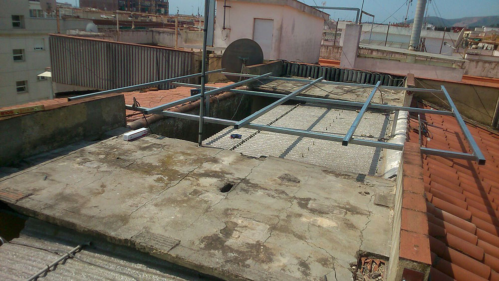 Instalación ascensor patio de luces Ascensores Ramase